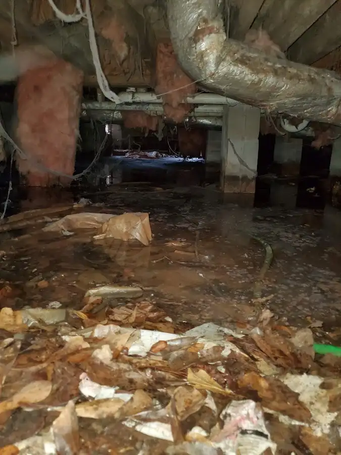 Crawl space flood assessment for Commercial Water Damage Restoration in Waipahu