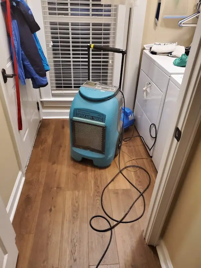 Commercial dehumidifier deployed for Flood Damage Cleanup in Waipahu